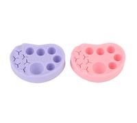 Hidyliu Silicone Lash Lift Palette 2 Pcs, Multifunctional Makeup Tool for Brow Lamination and Eyelash Lift, Travel-Friendly Size