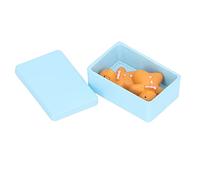 Hidyliu Simulation Miniature Biscuit Box Model 1:12 Dollhouse Accessory for Room Decor Resin and Alloy (Pink Blue)