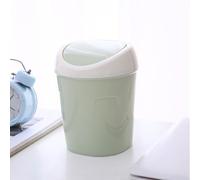 Hidyliu Small Garbage Can with Removable Lid, Innovative Desktop Trash Bin for Clean Spaces, Ideal for Home and Office, 1 Piece (Green)