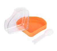 Hidyliu Small Pet Sand Bathroom with Open Door Lightweight Plastic Hamster Toilet for Easy Observation Cleaning