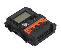 Hidyliu Solar Charge Controller LCD Display Durable Panel Regulator for Off-Grid Solar Systems 12V 24V ABS Orange (10A)
