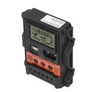 Hidyliu Solar Charge Controller LCD Display Durable Panel Regulator for Off-Grid Solar Systems 12V 24V ABS Orange (20A)