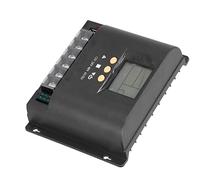 Hidyliu Solar Charge Controller with LCD Display for Efficient Solar Panel Regulation in Home or Industry, ABS Material, 12V/24V/48V (30A)