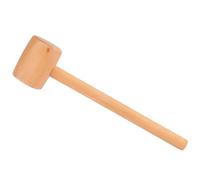 Hidyliu Solid Wood Beech Hammer, Durable Leathercraft Tool, Ideal for Printing Graphics on Leather, Comfort Gripping, 295mm Long