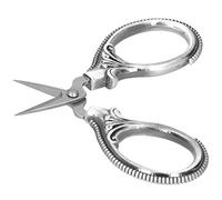 Hidyliu Stainless Steel Sewing Scissors Practical Portable Thread Cutting Tool for Embroidery Handicrafts 60mm Size (Silver)