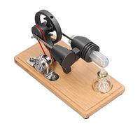 Hidyliu Stirling Engine Model Kit Cool Educational Toy Durable for Kids Science Projects Grey Zinc Alloy