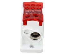 Hidyliu Terminal Distribution Box 690V 160A Compact Power Junction Box for High Voltage Cabinets, Flame Retardant PA66, 1x70mm² In, 6x16mm² Out (Red)