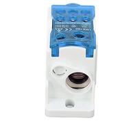 Hidyliu Terminal Distribution Box 690V 160A Compact Power Junction Box for High Voltage Cabinets, Flame Retardant PA66, 1x70mm² In, 6x16mm² Out (Blue)