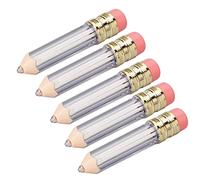 Hidyliu Transparent Pencil Shaped Lip Gloss Tube Exquisite 5ml Refillable Lip Oil Bottle Set for Girls