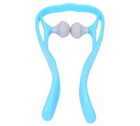 Hidyliu Trigger Point Neck Massage Tool, Comfortable Manual Self Massager for Students and Drivers, Relieve Neck Stiffness and Pain, Durable ABS+TPR Material (Blue)