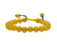Hidyliu Ukrainian Flag Bracelet with Natural Crystal Beads Adjustable for Meditation and Yoga - Unique 2 Pcs Jewelry (33.00)