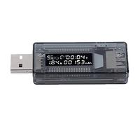 Hidyliu USB Power Tester Accurate Voltmeter and Ammeter for Fast Chargers, Measures Voltage Current and Capacity, Ideal for Wall Chargers and Power Banks