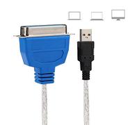 Hidyliu USB to Parallel Printer Cable Adapter Fast Data Transfer Cable for Business Use 1.5m