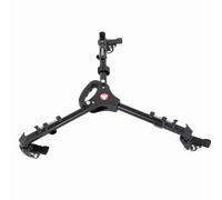 Hidyliu VX-600 Foldable Tripod Dolly Lightweight Aluminum 3 Wheels Stand for Camera Support with Adjustable Clamps