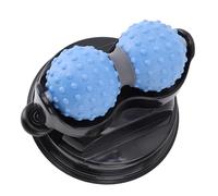Hidyliu Wall Mounted Massage Ball for Muscle Relaxation, Dual Massage Balls for Back Neck Shoulder, Suction Cup Design for Slick Surfaces, ABS Material