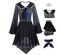 Hieeimu Akiyama Mizuki Cosplay Costume Project Sekai Uniform Dress Cosplay Outfits Halloween Party for Women Girls(03,L)