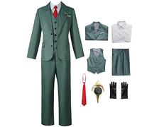 Hieeimu Loid Forger Cosplay Costume Uniform Outfit Full Set Halloween Party For Mens(Loid,S)