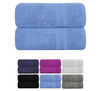 Hieftan Bath towel sets Large soft Cotton towels 500GSM Bath Shower Towel Gift Set | Quick Dry, Highly Absorbent, Soft Feel Towels, Perfect for Daily Use | 70cm x 140cm (Cobalt, Set of 2)