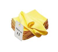 Hieftan Large Professional Jumbo Duster | Washable Reusable Surface Cleaner 100% Cotton Home Glass Car Window Kitchen Heavy Duty Cleaning and polishing cloth | Size: 35X45CM (14"X18") (Pack of 12)