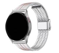 HIEHGN 20 22mm Stainless Steel Watch Strap for Samsung Galaxy Watch 7 6 5 4/4 6 Classic Band for Watch Series 10 9 8 7 6 SE 5 4,Silver Rose Gold,For S10,42mm