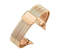 HIEHGN 20 22mm Stainless Steel Watch Strap for Samsung Galaxy Watch 7 6 5 4/4 6 Classic Band for Watch Series 10 9 8 7 6 SE 5 4, rose gold,For S10,42mm