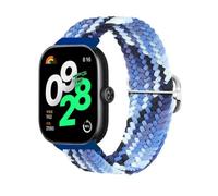 HIEHGN Braided Nylon Band for Redmi Watch 5 4 Strap Solo Loop Adjustable Sport Bracelet for Xiaomi for Mi Band 9 8 Pro Belt,Colorful Blue, For Redmi watch 5 4