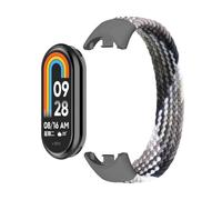 HIEHGN Braided Solo Loop for Xiaomi Mi Band 8 9 Strap accessories Elastic Nylon Watchbands Replacement correa bracelet for Miband 8 NFC,dazzling black,For Miband 8 9 M