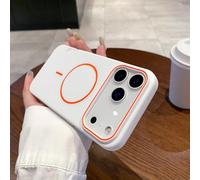 HIEHGN Luxury Wireless Charge Phone Case for iPhone 17 Air 16E 15 14 13 12 Pro Max Hit Color Shockproof Silicone Soft Cover,White,for iPhone 13 Pro