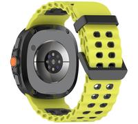 HIEHGN Ocean Soft Silicone Strap for Samsung Galaxy Watch 8 40mm 44mm/8 Classic 46mm Breathable Bracelet Wristband for Galaxy Watch 8 Belt,Lime Gray,for Watch 8 Classic