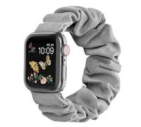 HIEHGN Scrunchie Strap for watch band 44mm 40mm 42mm 38mm ultra 2 49mm Nylon Solo Loop bracelet for iWatch 3 4 5 SE 6 7 8 9 45mm 41mm,Grey,38 40 41mm S10,42mm S