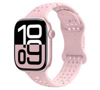 HIEHGN Silicone strap for watch band 10 42mm 46mm series 9 8 7 44/45mm SE 6 5 4 38/40/41mm for NIKE bracelet for iwatch ultra 2 49mm,Milkshake Pink,42/44/45/46/49mm