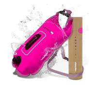 HIEMAL32 Tow Float for Open Water Swimming - 15L Swim Buoy & Dry Bag for Adults - Cold Water Safety Float for Sea Swimmers, SUP & Kayak - Hi-Vis, Waterproof & Durable with Recovery Handle