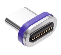 HiEmbedLogic USB-C Magnetic Adapter, 8K Ultra HD 40Gbps Data Transfer, 240W Fast Charging, Type-C to C Connector with 24-Pin, Compatible with Mobile Phones, Laptops (Connector, 3 Type-C)