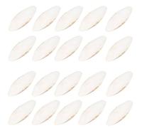 Hiemible 20Pcs Natural Cuttlefish Bone, 9-12cm Chew Toys For Parrots, Teeth Grinding Molar Toy For Cage Birds, Reptiles, Tortoises, Snails, Hamsters, Calcium Supplement Promote Beak And Shell Health