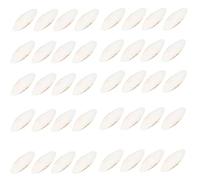 Hiemible 40Pcs Natural Cuttlefish Bone, 9-12cm Chew Toys For Parrots, Teeth Grinding Molar Toy For Cage Birds, Reptiles, Tortoises, Snails, Hamsters, Calcium Supplement Promote Beak And Shell Health