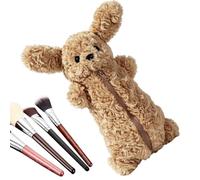 Hiemible Animal Pencil Case Large Capacity 3D Animal Cartoon Plush Pouch | Aesthetic Pencil Case for Stationery Pens Erasers Students Kids Girls Teens School Kindergarten Preschool Home Outdoor