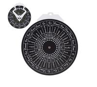 Hiemible Chord Wheel | Wall-Mounted Guitar Chord Helper | Book Portable Assistant Wheel for Beginners Practice Melody Instrument Adults