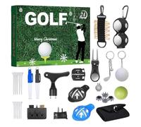 Hiemible Christmas Countdown Toy | 24 Days Golf Accessory Set Countdown Calendar for Father,Christmas Home Accessory for Son Family Girls Men Teens Husband Youth Daughter Friends