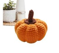 Hiemible Crochet Pumpkin Decor | Small Halloween Faux Pumpkins Table Decor | Table Centerpiece Rustic Decoration Autumn Bowl Filler for Thanksgiving Mantel Bookshelf Tier Tray Home