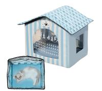 Hiemible Dog Shelters for Outside, Insulated Outdoor Dog House With Ice Pack, Pet Accessories for Courtyards Balconies Backyard Living Room Indoor Farm Patio Garden Outside Bedroom Stray