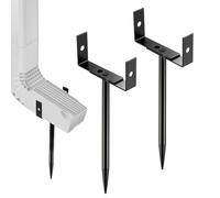 Hiemible Downspout Holder | Gutter Downspout Holder - Stable Adjustable Stand Rust Proof Accessories for Deck Flood Prevention Patio Outdoor Yard Drainage Garden Lawn