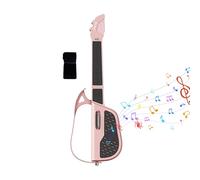 Hiemible Electric Guitar | Stringless Acoustic,Built-in Automatic Chord Mode Travel Electric Guitar with LED Light Guide,for Children Family Student Home Playing Party Stage Performance
