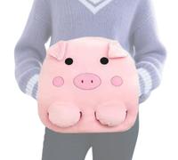Hiemible Electric Hand Warmers Plush 3-Level | Animal Shape Foot Warmer Under Desk - 2 in 1 Cute Heater for Winter Travel Home Cold Weather