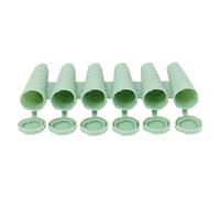 Hiemible Homemade Ice Pop Molds - 6-Hole Silicone Mold for Pop Making Tool - Easy Release Handmade Ice Lolly Making Aid for Jelly Jam Pudding Yogurt Fruit Juice