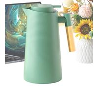 Hiemible Insulated Coffee Carafe - 1000ml Glass Lined Thermal Teapot,Beverage Dispenser for Travel Commercial Outdoor Bedside Home Camping Restaurant