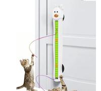 Hiemible Interactive Toys For Cats,Wall Mounted Exercise Flying Rope,Rechargeable Active Cat Toys - for Kitchen Playroom Apartment Corner Play Area Alone Time