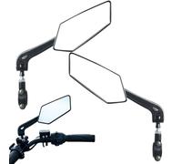 Hiemible Motorcycle Rearview Mirror,Folding Motorcycle Mirrors for Handlebars | Space-Saving Stable Equipment with Multi-Angle Rotation Accessories for Dirt Road Mountain Biking Adventure Cycling