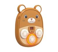 Hiemible Musical Boxing Machine, Bear Electronic Boxing Machine, Rechargeable Musical Punching Board LED Wall Target Toy for Sports Family Children Workout Indoor Outdoor Gym Training Birthday