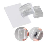 Hiemible Nail Stamper,Clear Stamper Manicure Tools | Stamping Polish Transfer Templates Tools,for Home Travel Party Holiday Practice Photoshoot Daily Date Birthday Artists Beginners Girls Women
