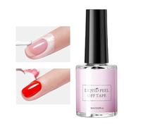 Hiemible Peel off Base Gel,Peel off Nail Base - 15ml Dry Fast Manicure Arts for Beauty Salon Wedding Carnival Daily Home Easy Removal
